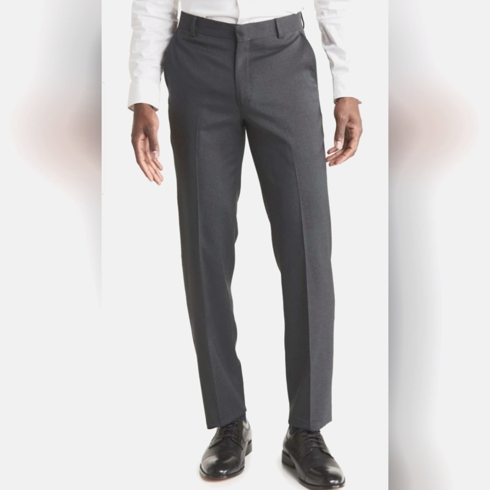 Berle solid flat front trousers size 38R